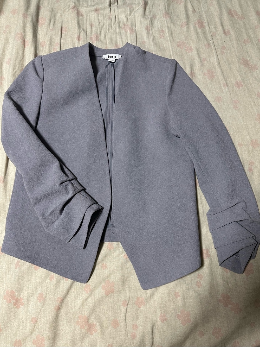 Bar III Light Gray Tailored Blazer
